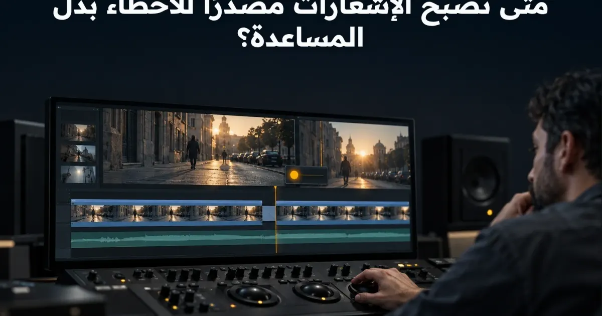 متى تصبح الإشعارات مصدرًا للأخطاء بدل المساعدة؟