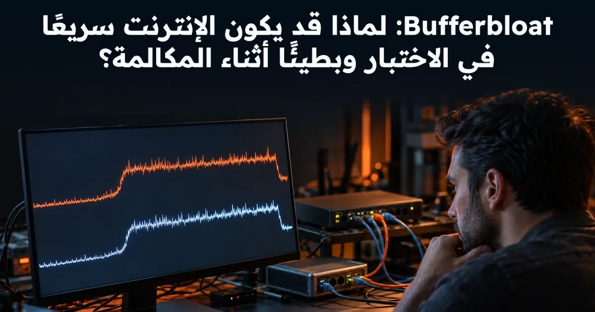 Bufferbloat: لماذا قد يكون الإنترنت سريعًا في الاختبار وبطيئًا أثناء المكالمة؟