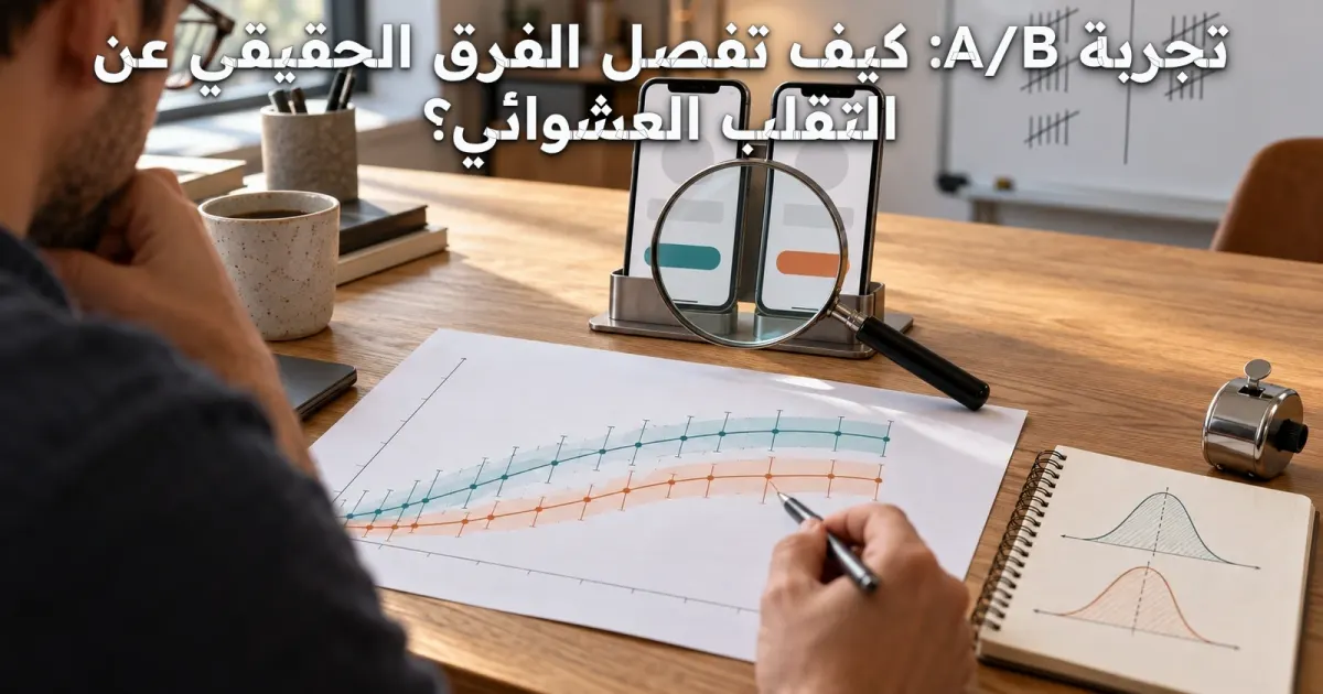 تجربة A/B: كيف تفصل الفرق الحقيقي عن التقلب العشوائي؟
