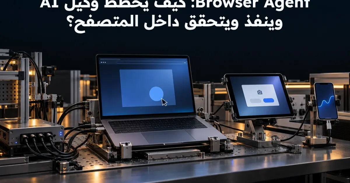 Browser Agent: كيف يخطط وكيل AI وينفذ ويتحقق داخل المتصفح؟