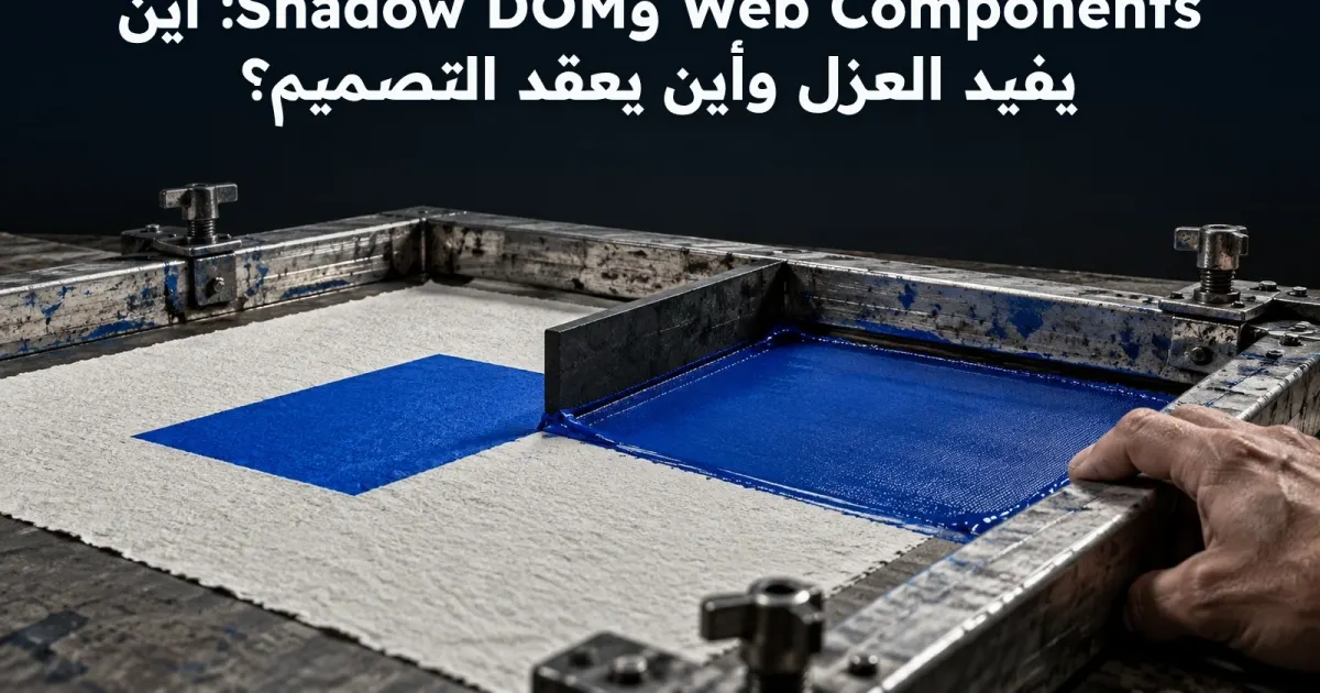 Web Components وShadow DOM: أين يفيد العزل وأين يعقد التصميم؟