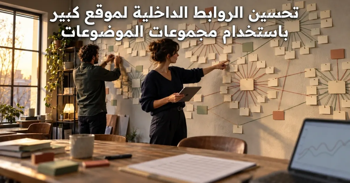 تحسين الروابط الداخلية لموقع كبير باستخدام مجموعات الموضوعات