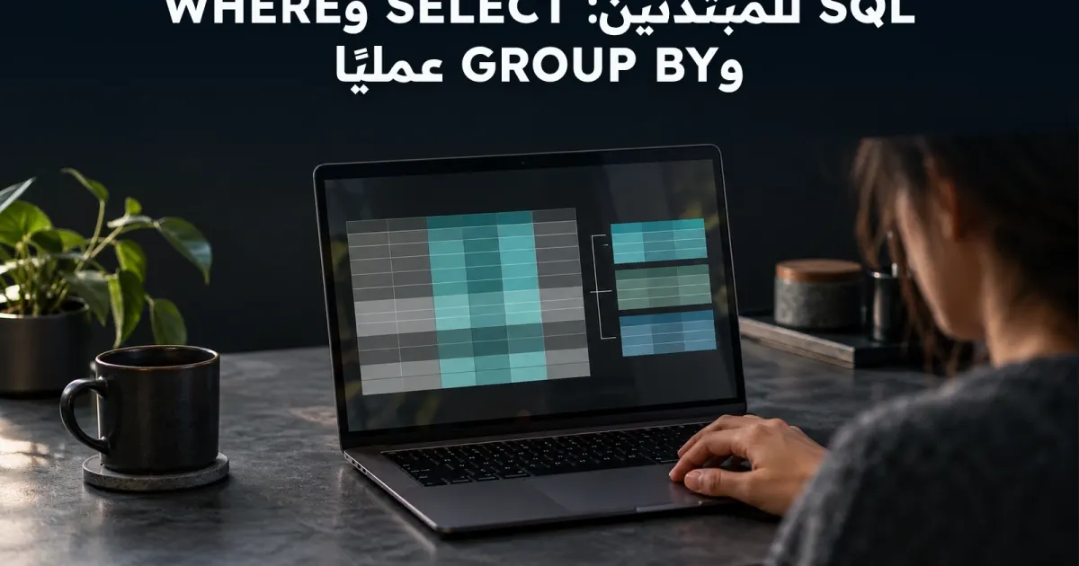 SQL للمبتدئين: SELECT وWHERE وGROUP BY عمليًا