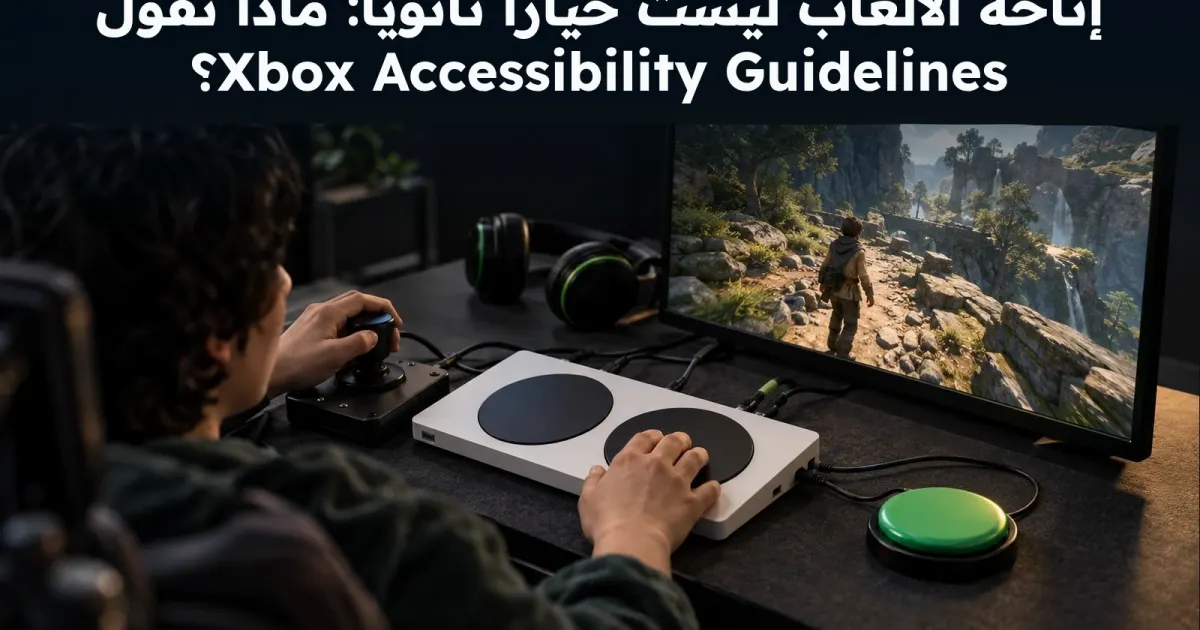 إتاحة الألعاب من أول قائمة: خطة قبول مستندة إلى Xbox Accessibility Guidelines