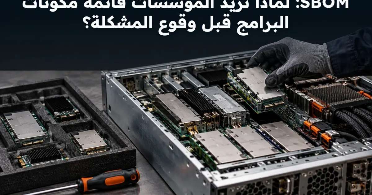 SBOM: لماذا تريد المؤسسات قائمة مكونات البرامج قبل وقوع المشكلة؟