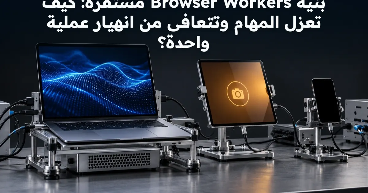 بنية Browser Workers مستقرة: كيف تعزل المهام وتتعافى من انهيار عملية واحدة؟