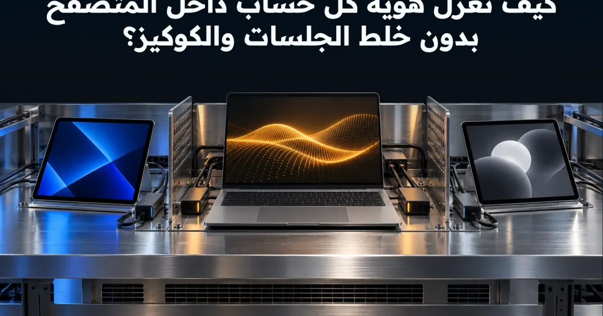 كيف تعزل هوية كل حساب داخل المتصفح بدون خلط الجلسات والكوكيز؟