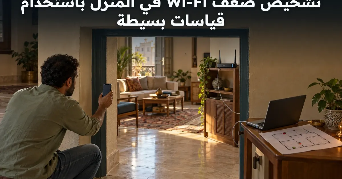 تشخيص ضعف Wi-Fi في المنزل باستخدام قياسات بسيطة