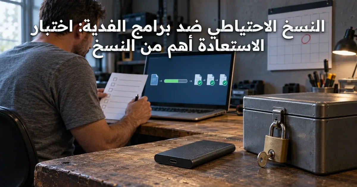 النسخ الاحتياطي ضد برامج الفدية: اختبار الاستعادة أهم من النسخ