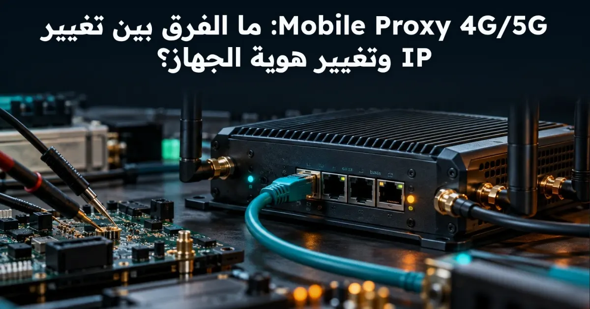 Mobile Proxy 4G/5G: ما الفرق بين تغيير IP وتغيير هوية الجهاز؟