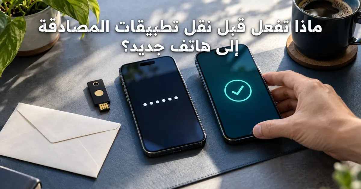 ماذا تفعل قبل نقل تطبيقات المصادقة إلى هاتف جديد؟