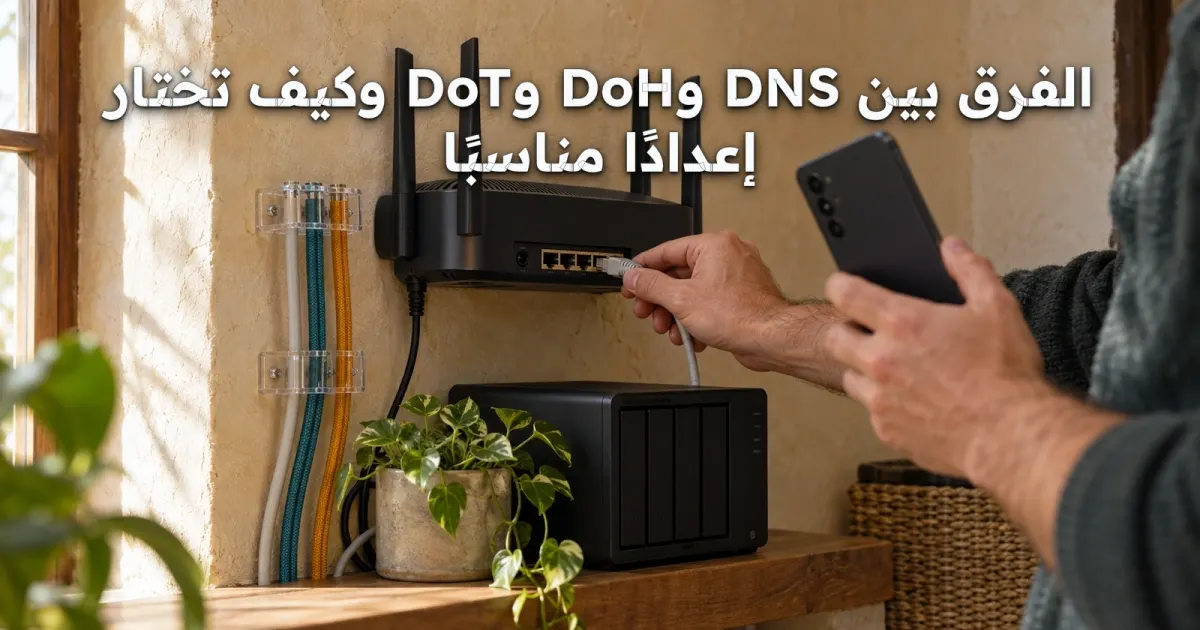 الفرق بين DNS وDoH وDoT وكيف تختار إعدادًا مناسبًا