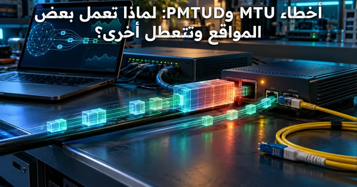 أخطاء MTU وPMTUD: لماذا تعمل بعض المواقع وتتعطل أخرى؟