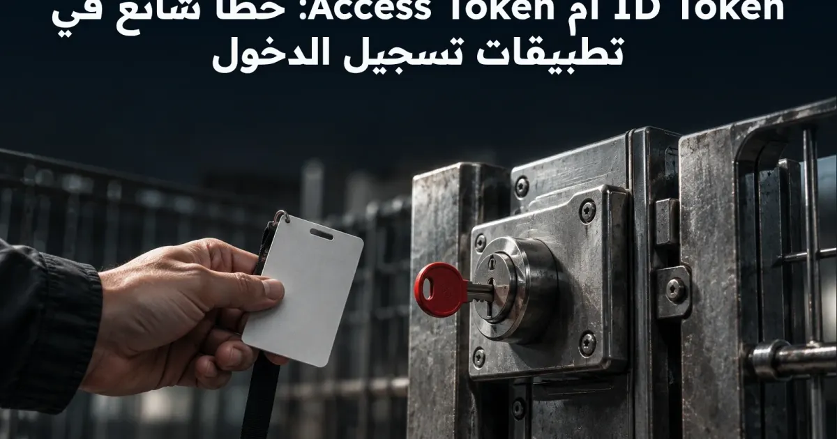 ID Token أم Access Token: خطأ شائع في تطبيقات تسجيل الدخول