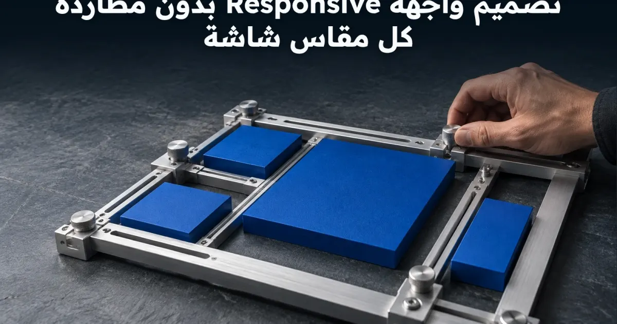 تصميم واجهة Responsive بدون مطاردة كل مقاس شاشة
