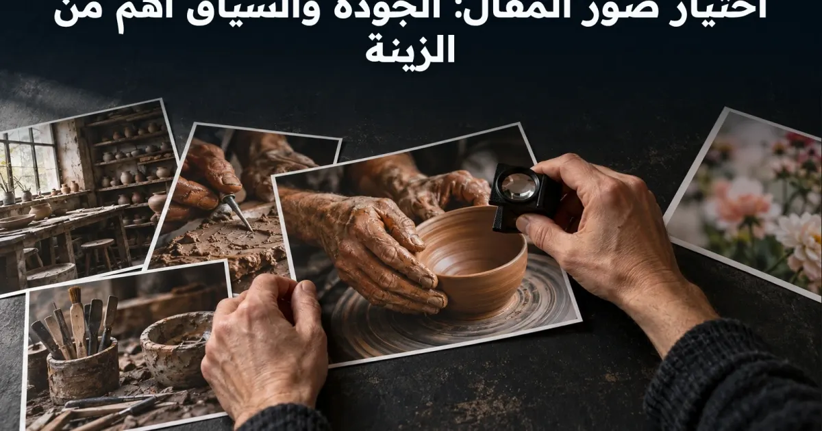اختيار صور المقال: الجودة والسياق أهم من الزينة
