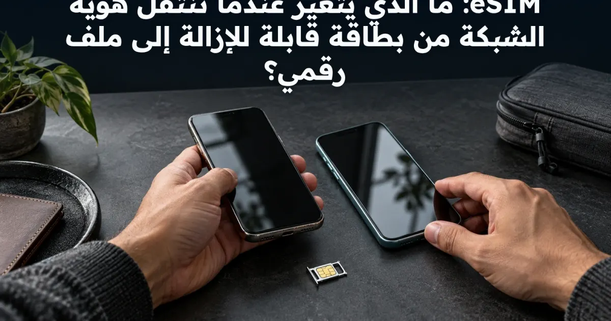 eSIM عند تغيير الهاتف: افهم ملف الخط قبل أن تحذفه