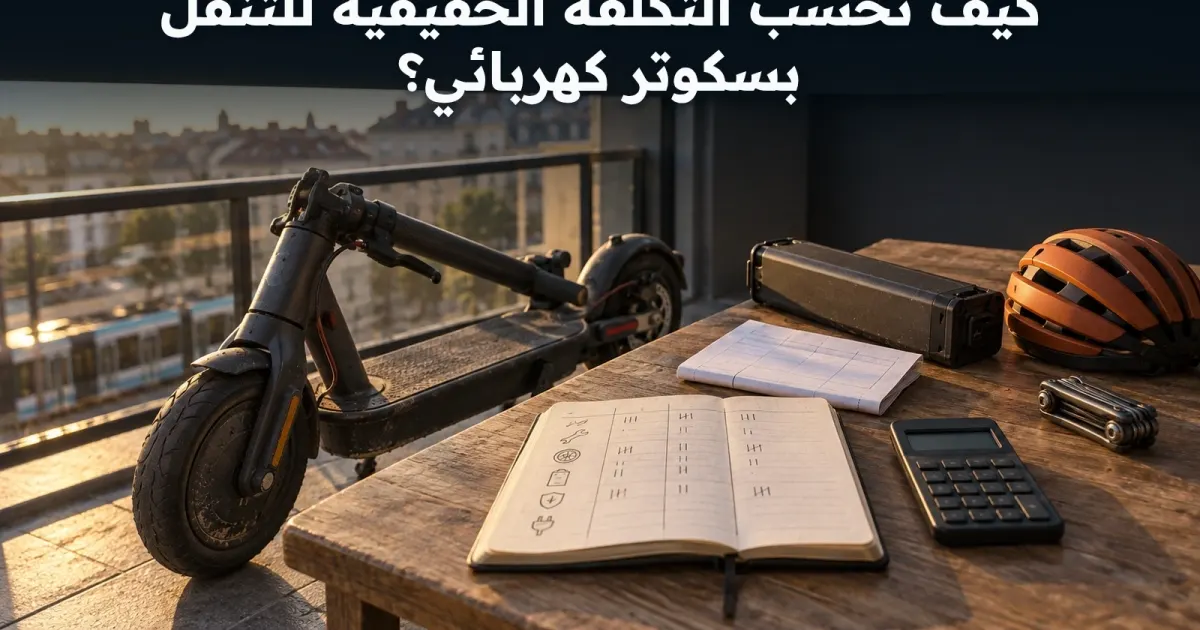 كيف تحسب التكلفة الحقيقية للتنقل بسكوتر كهربائي؟