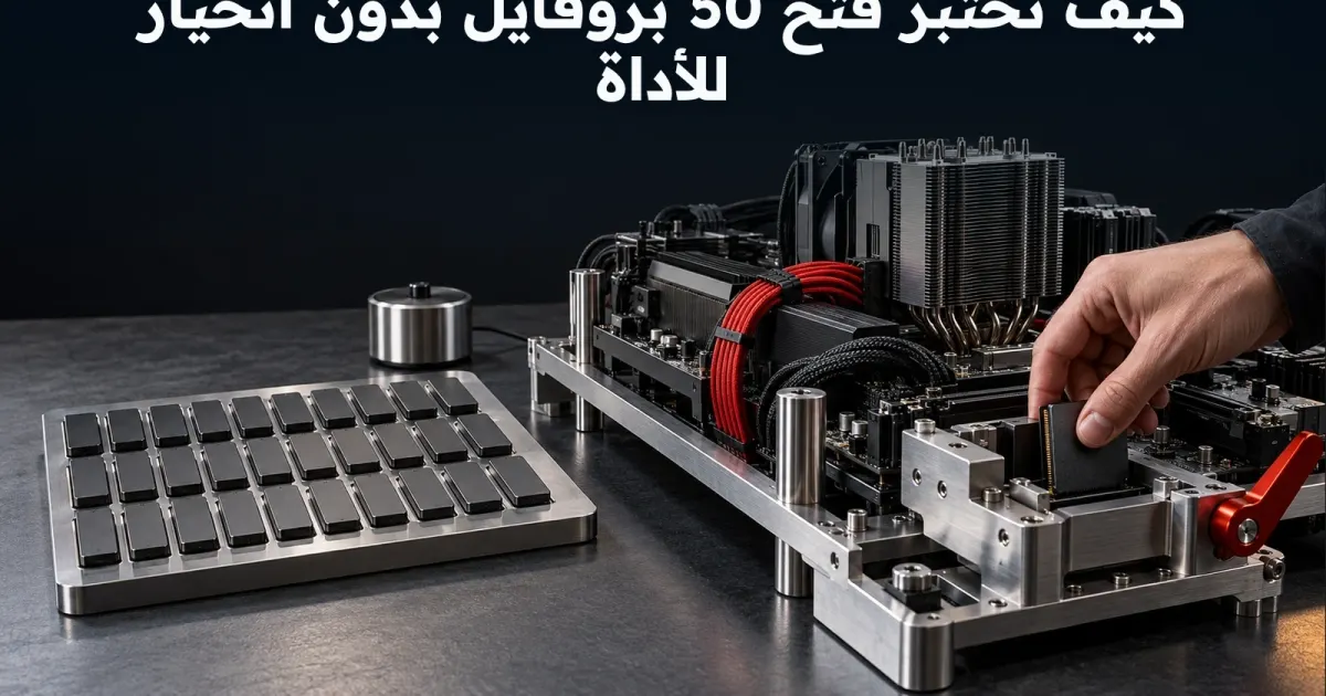 كيف تختبر فتح 50 بروفايل بدون انحياز للأداة