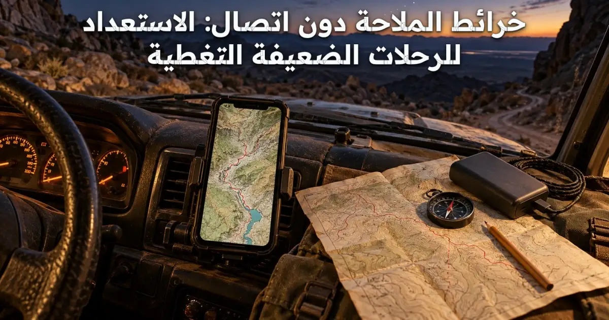 خرائط الملاحة دون اتصال: الاستعداد للرحلات الضعيفة التغطية