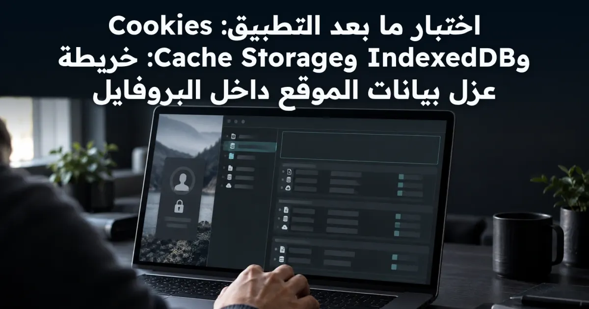 بعد مسح الكوكيز: كيف تفحص بقايا حالة الموقع داخل البروفايل؟