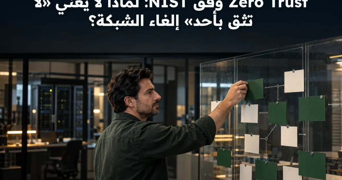 Zero Trust وفق NIST: لماذا لا يعني «لا تثق بأحد» إلغاء الشبكة؟
