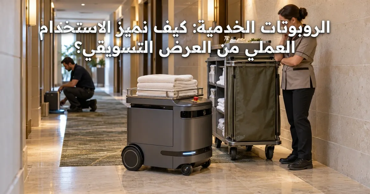 الروبوتات الخدمية: كيف نميز الاستخدام العملي من العرض التسويقي؟