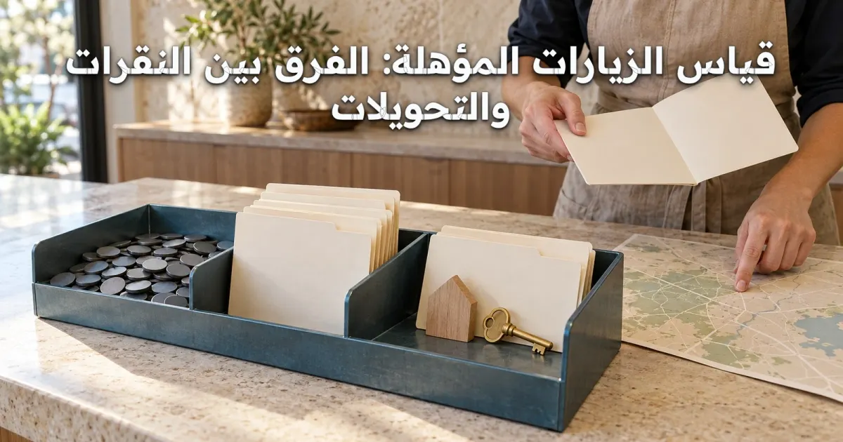 قياس الزيارات المؤهلة: الفرق بين النقرات والتحويلات