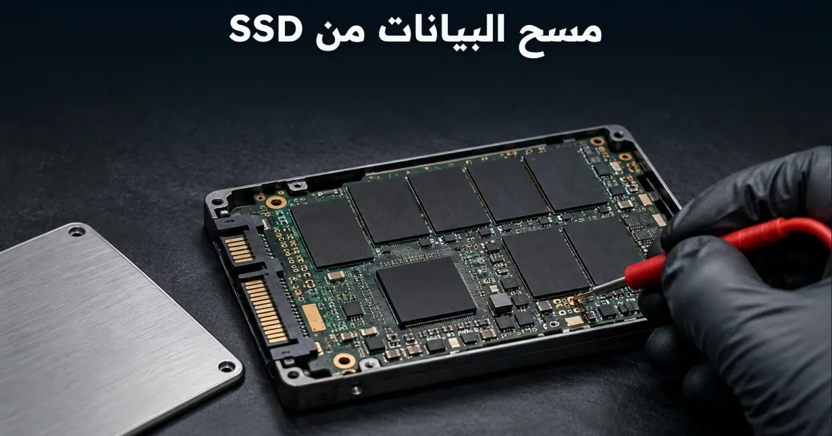 مسح البيانات من SSD: لماذا Delete وFormat لا يعنيان دائمًا إزالة قابلة للتحقق؟