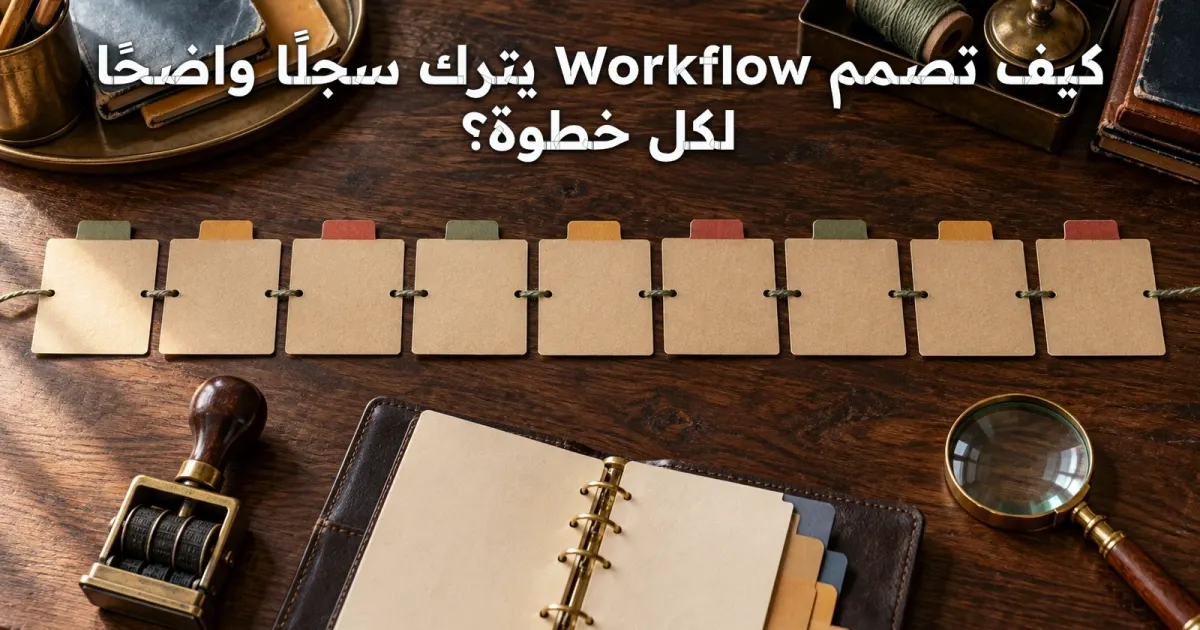 كيف تصمم Workflow يترك سجلًا واضحًا لكل خطوة؟