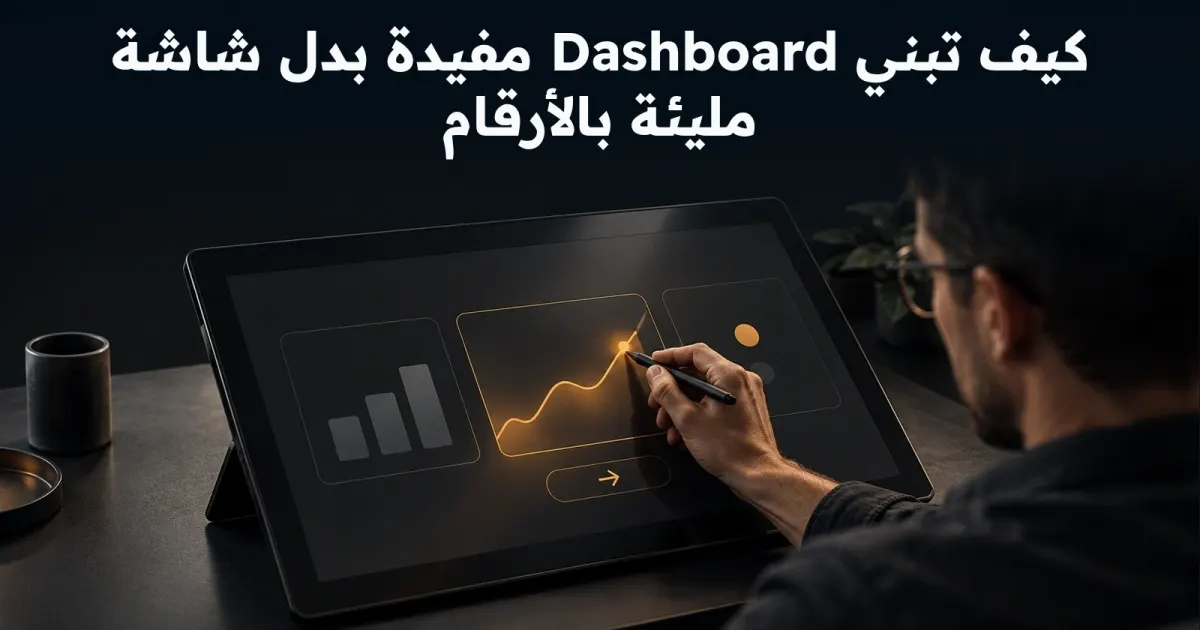كيف تبني Dashboard مفيدة بدل شاشة مليئة بالأرقام
