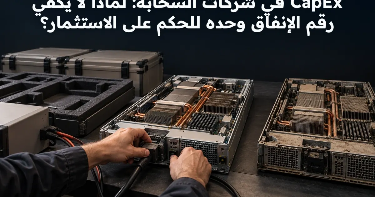 قراءة CapEx السحابة: من شراء الخوادم إلى اختبار جدوى التوسع