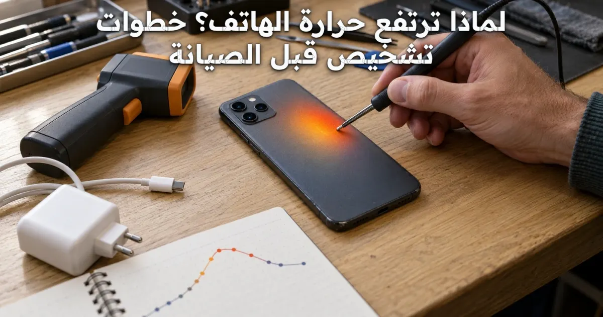 لماذا ترتفع حرارة الهاتف؟ خطوات تشخيص قبل الصيانة