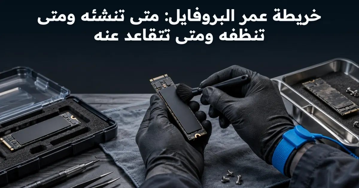 خريطة عمر البروفايل: متى تنشئه ومتى تنظفه ومتى تتقاعد عنه