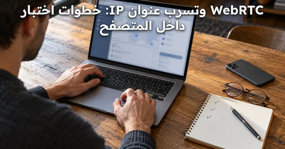 WebRTC وتسرب عنوان IP: خطوات اختبار داخل المتصفح