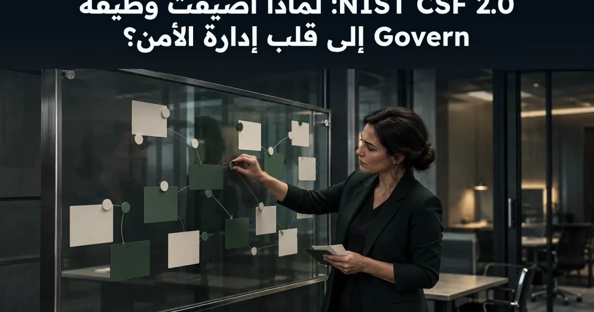 NIST CSF 2.0: لماذا أضيفت وظيفة Govern إلى قلب إدارة الأمن؟