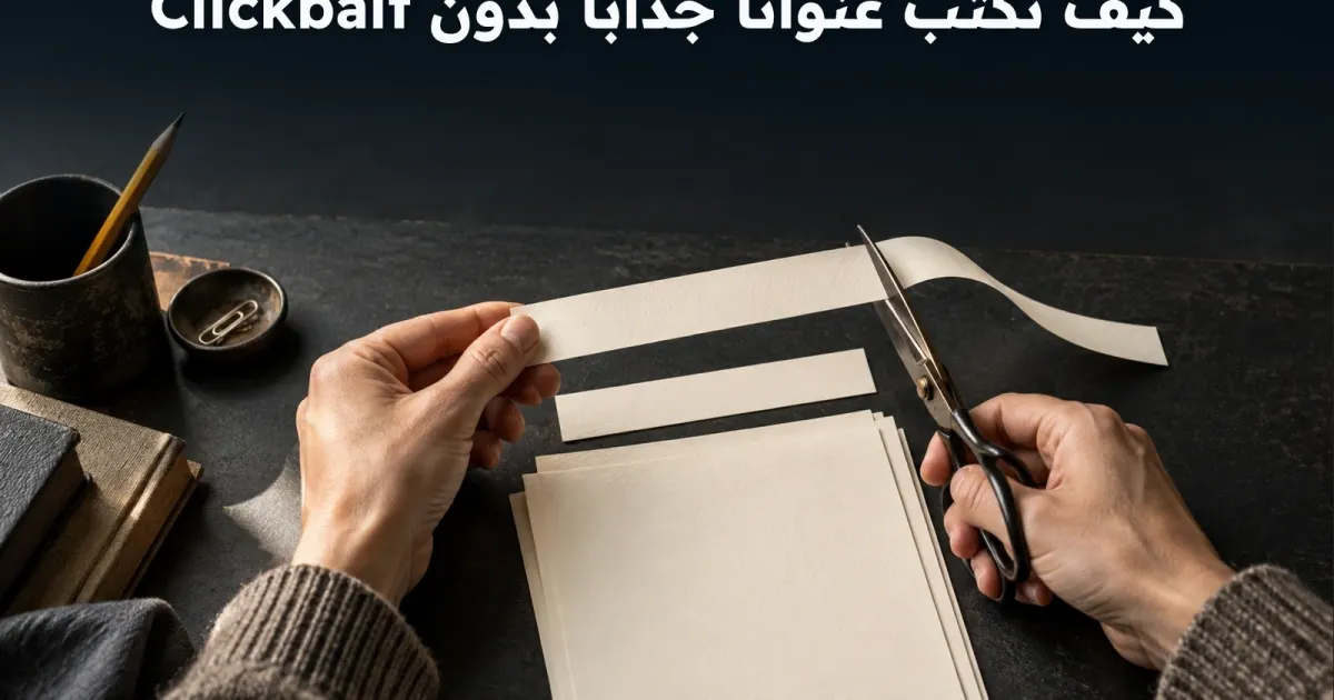كيف تكتب عنوانًا جذابًا بدون Clickbait