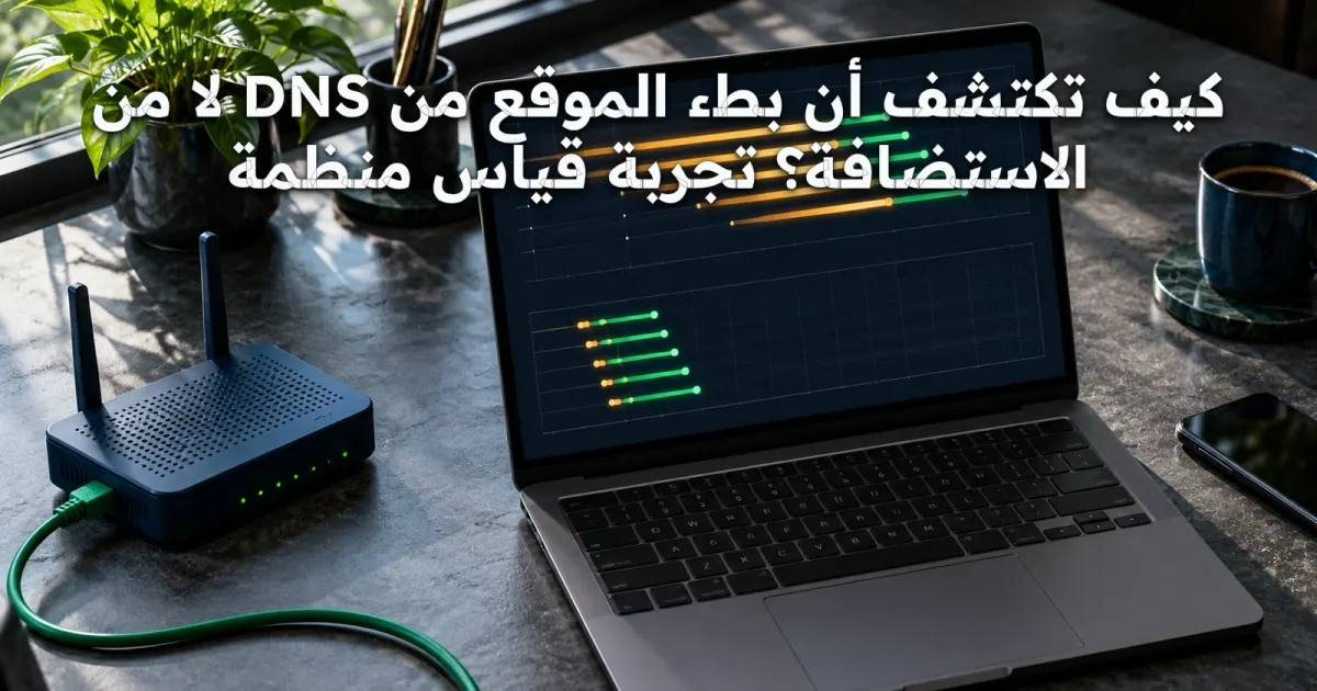 كيف تكتشف أن بطء الموقع من DNS لا من الاستضافة؟ تجربة قياس منظمة