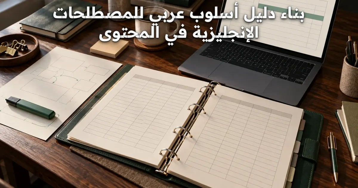 بناء دليل أسلوب عربي للمصطلحات الإنجليزية في المحتوى