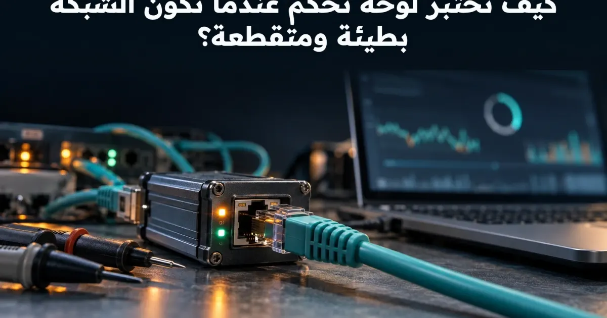 كيف تختبر لوحة تحكم عندما تكون الشبكة بطيئة ومتقطعة؟