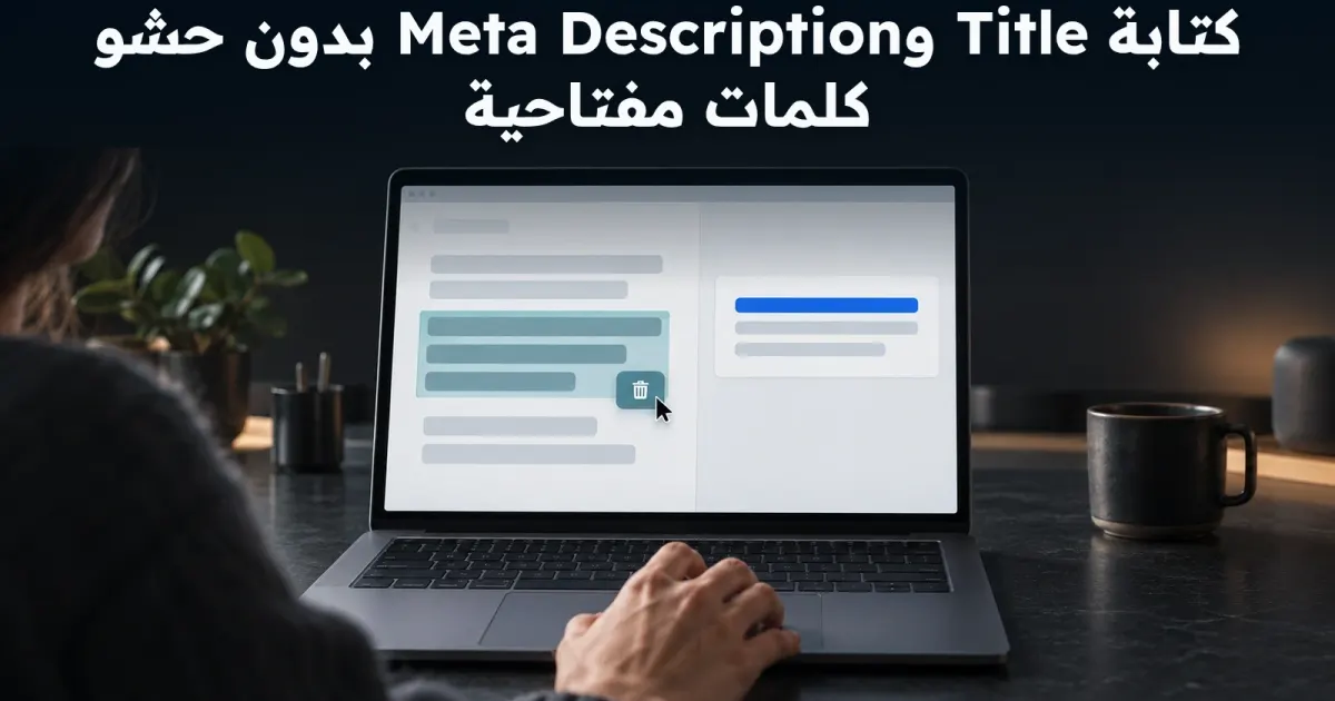 كتابة Title وMeta Description بدون حشو كلمات مفتاحية