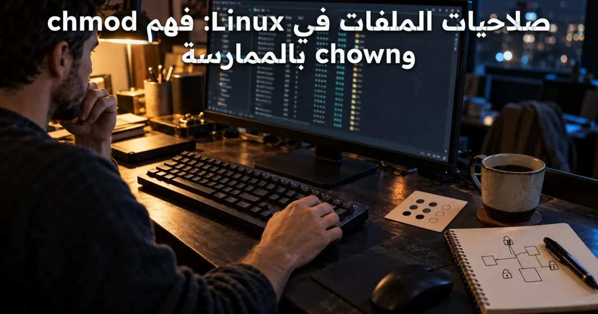 صلاحيات الملفات في Linux: فهم chmod وchown بالممارسة