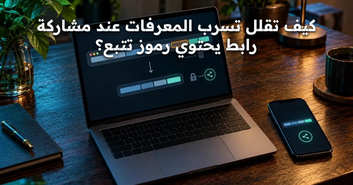 كيف تقلل تسرب المعرفات عند مشاركة رابط يحتوي رموز تتبع؟