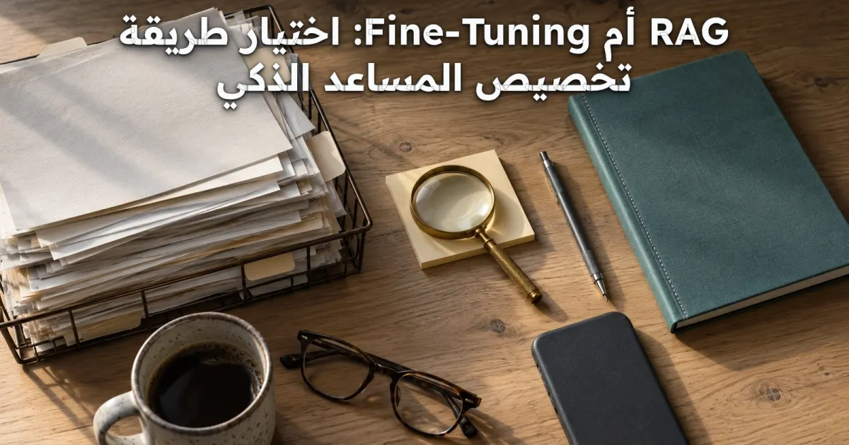 RAG أم Fine-Tuning: اختيار طريقة تخصيص المساعد الذكي
