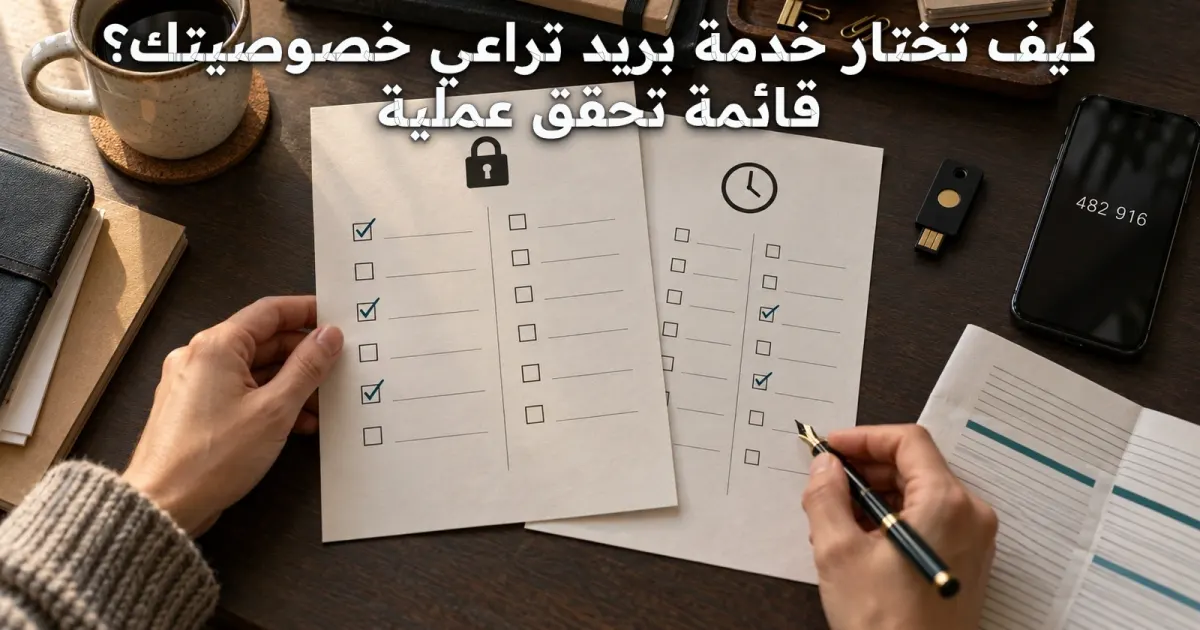 كيف تختار خدمة بريد تراعي خصوصيتك؟ قائمة تحقق عملية