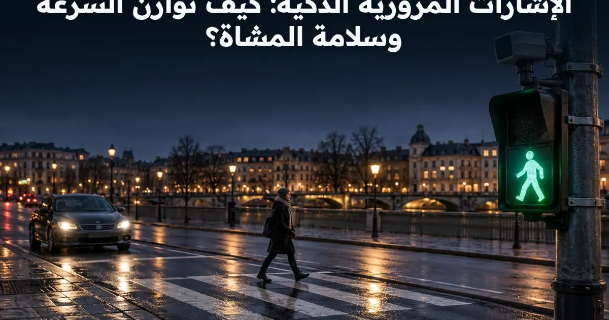 الإشارات المرورية الذكية: كيف نوازن السرعة وسلامة المشاة؟
