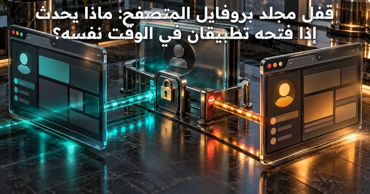 قفل مجلد بروفايل المتصفح: ماذا يحدث إذا فتحه تطبيقان في الوقت نفسه؟