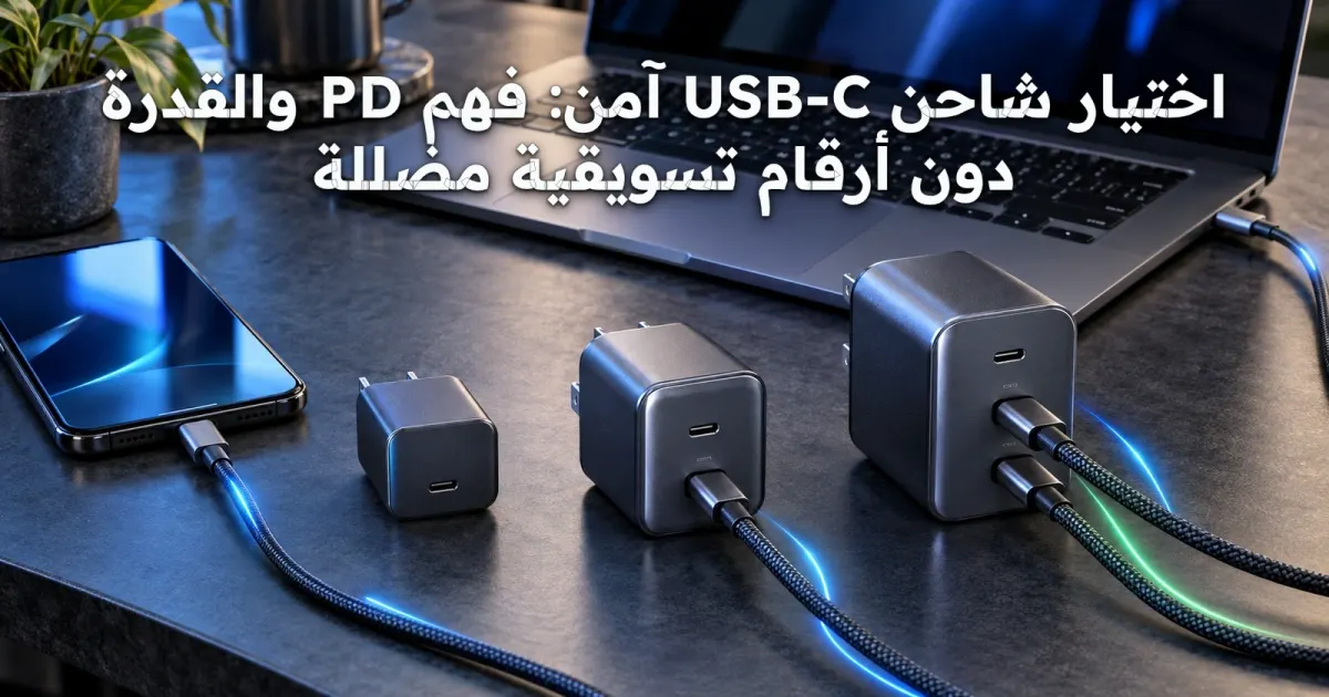 اختيار شاحن USB-C آمن: فهم PD والقدرة دون أرقام تسويقية مضللة