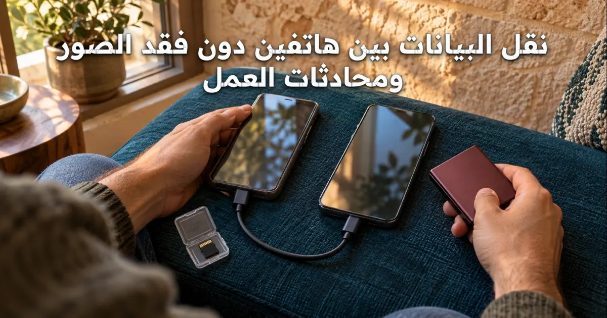 نقل البيانات بين هاتفين دون فقد الصور ومحادثات العمل
