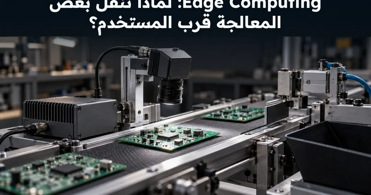 Edge Computing: لماذا تنقل بعض المعالجة قرب المستخدم؟